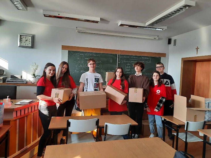 uczniowie I LO - Wolontariusze 