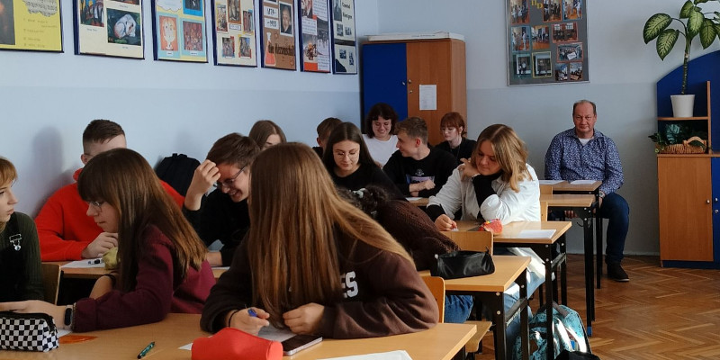 Uczniowie podczas warsztatów 