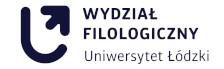 Uniwersytet Łódzki Wydział Filologiczny