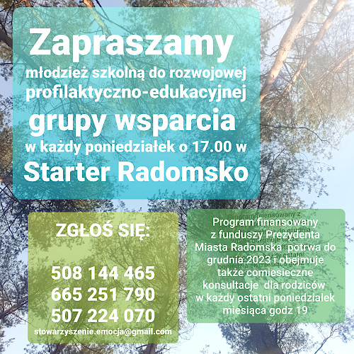 Plakat akcji Starter Radomsko