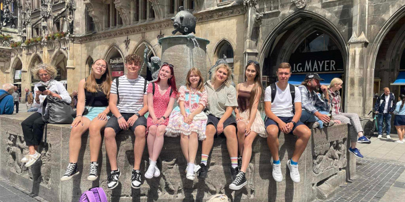 Uczniowie w Monachium - stolicy Bawarii
