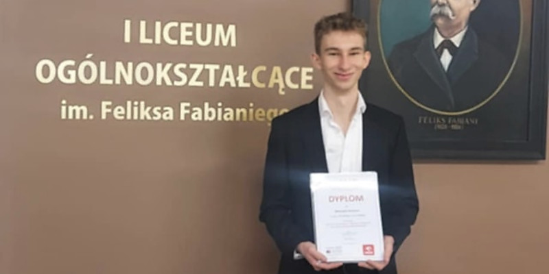Mateusz Kolanus z klasy IVC