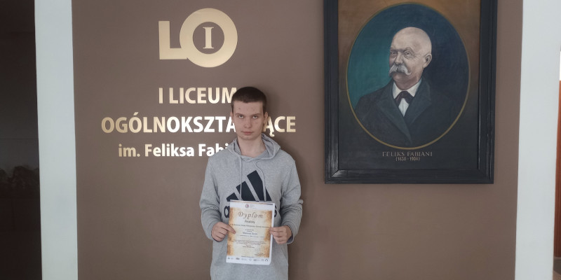 Mateusz Żarek uczeń klasy III B