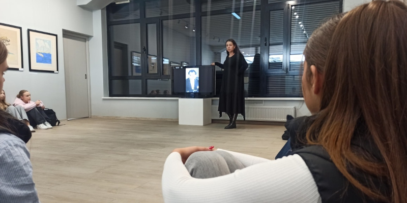 Uczniowie podczas warsztatów
