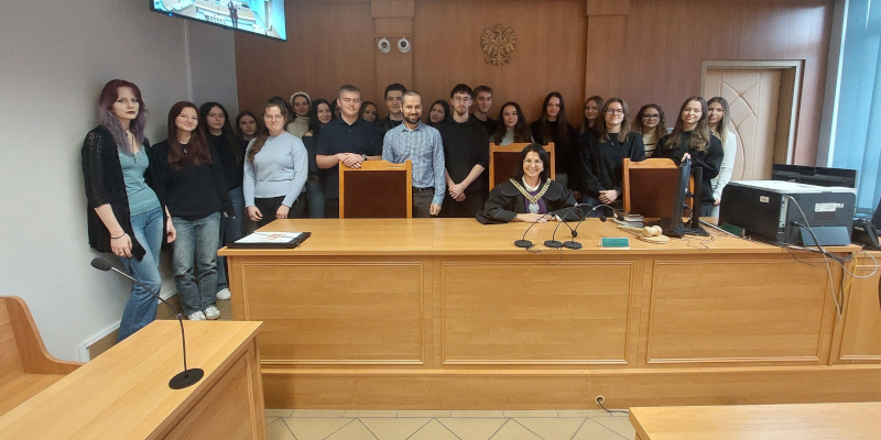 Uczniowie w&nbsp;Sądzie Rejonowym 