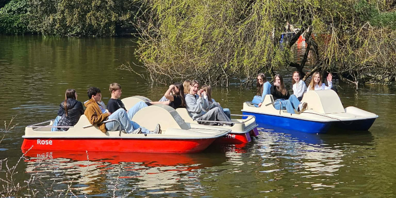 Uczniowie podczas pobytu w&nbsp;Niemczech