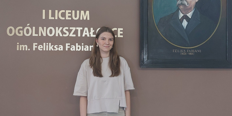 Uczennica klasy IIE, Róża Zielińska