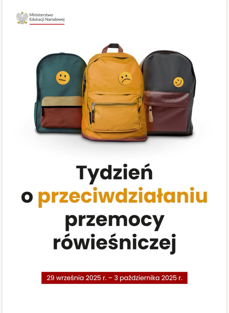  Tydzień o przeciwdziałaniu przemocy rówieśniczej - plakat