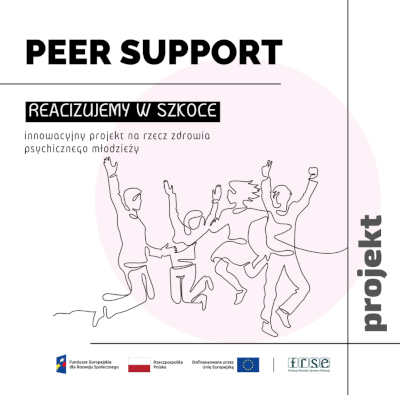 Plakat projektu PEER SUPPORT