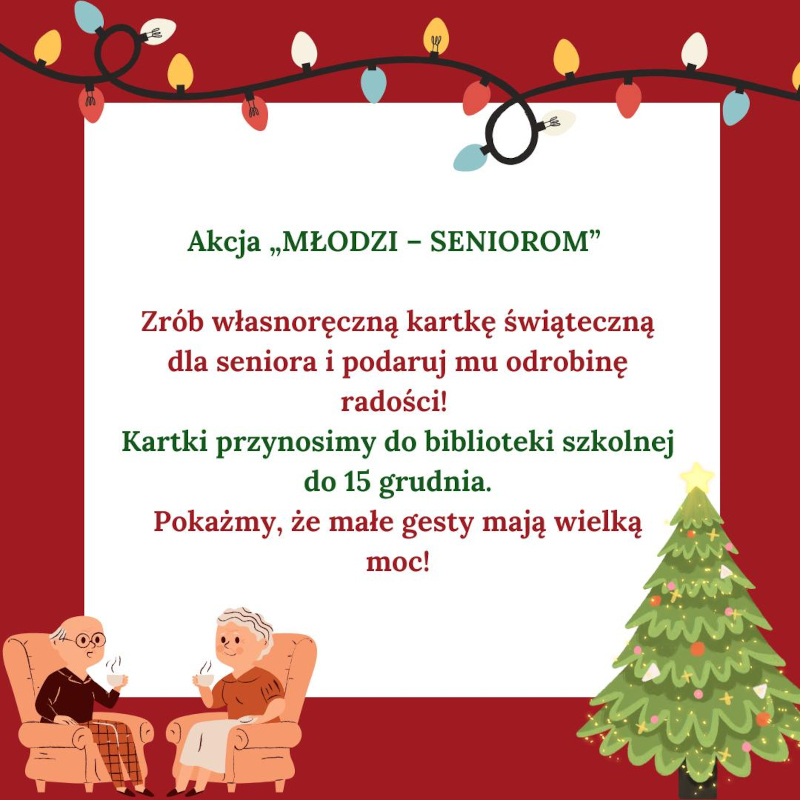  Plakat - akcja młodzi seniorom