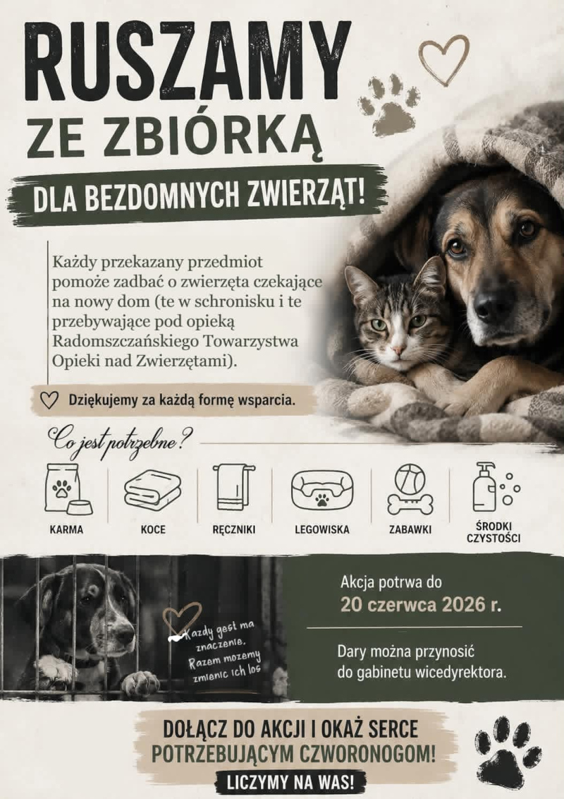  Zbiórka dla bezdomnych zwierząt