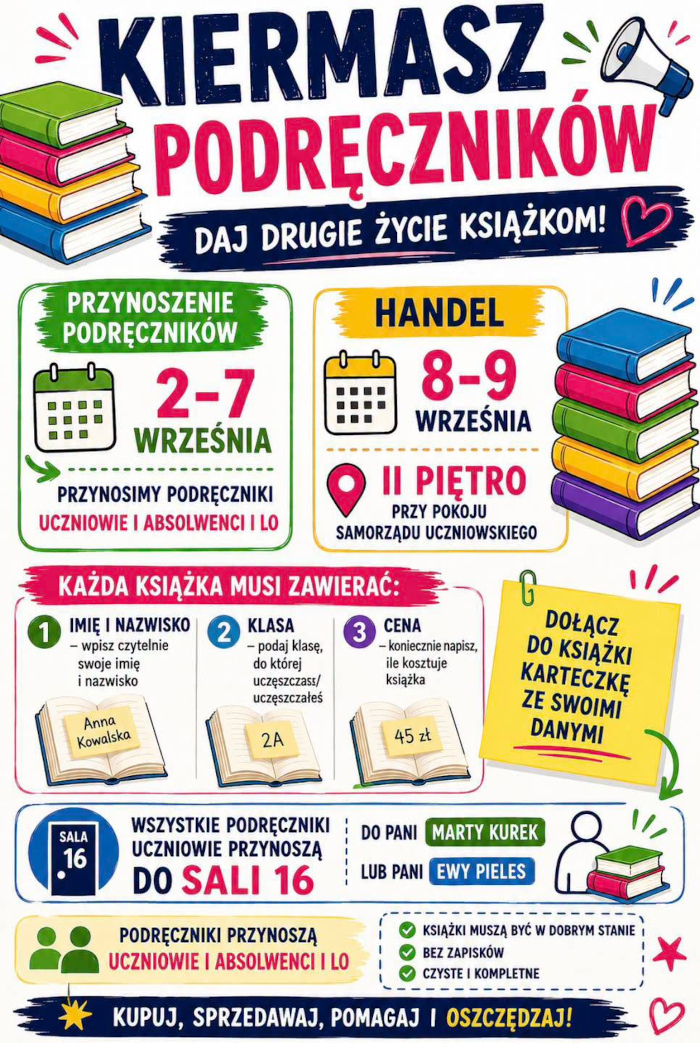  Plakat  - kiermasz książek
