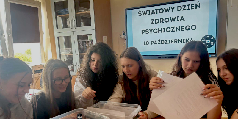 Uczniowie podczas warsztatów