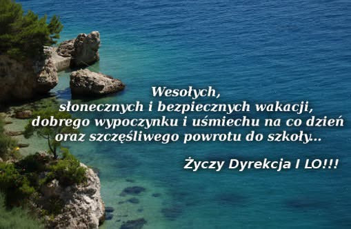 życzenia wakacyjne